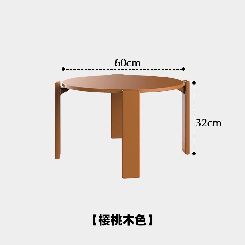Massivholz Couchtisch Wohnzimmer Haushalt kleine Wohnung Teetisch minimalistischen Log Stil kreativer niedriger Tisch Wabi Sandy Wind 