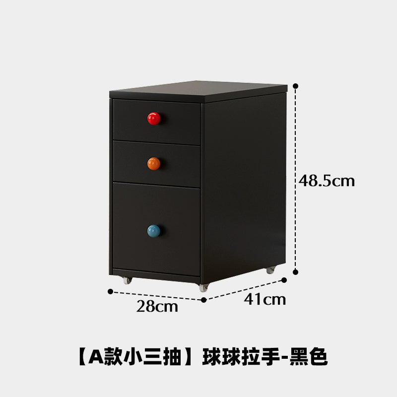 Mobiler Lagerschrank Cremefarbener Wind einfacher Truhenschrank aus Schmiedeeisen Home Schlafzimmer Nachttisch Dopamin kreativ 