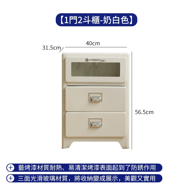 Metallschubladen, Kommodenschränke, Schlafzimmer an der Wand, Nachttische, mittelalterlicher Industriestil, Wohnzimmeraufbewahrung 