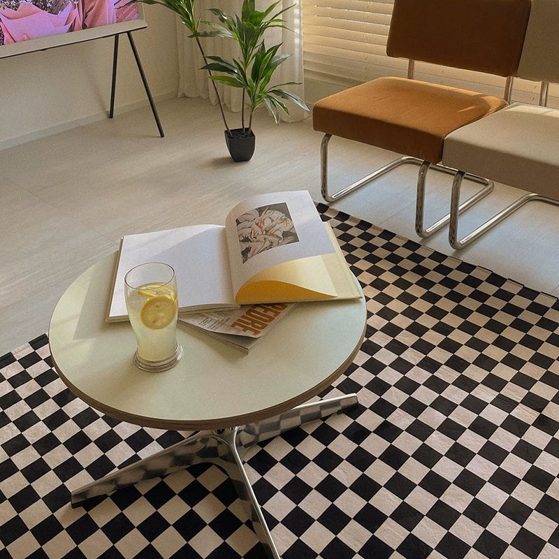 Quadratischer Tisch, niedriger Tisch, Ins-Stil, für Haushalt und Wohnzimmer, minimalistischer quadratischer Couchtisch, kleine Wohnung, mittelalterlicher Sofa-Beistelltisch 