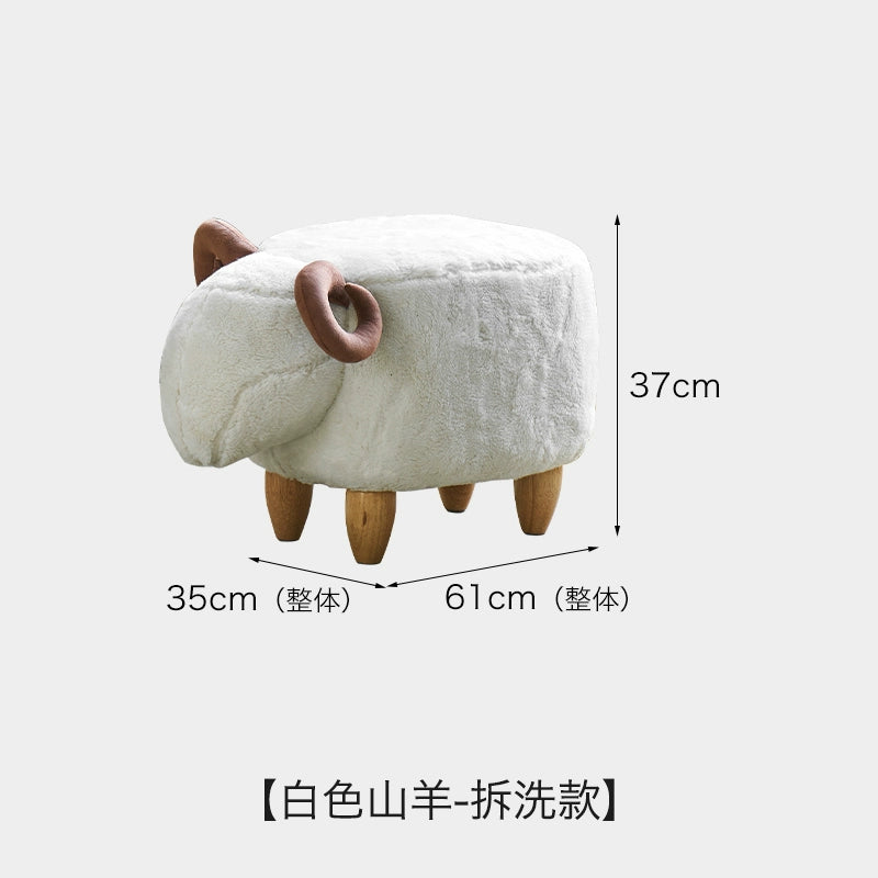 Lamb Sean Niedriger Hocker Kann Verstaut Werden Bank Haushalt Kinder Schuhwechsel Tierhocker Kreativer Kleiner Stuhl 