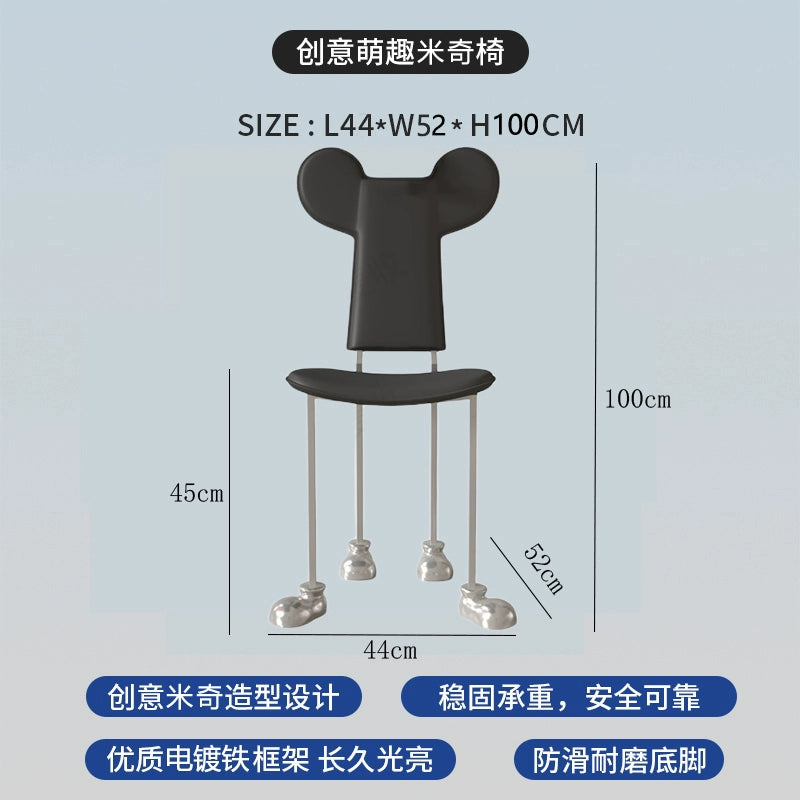 Hundestuhl mittelalterlicher cremefarbener Esszimmerstuhl Designer kreative Einfachheit Persönlichkeit Ins Popularmakeup Stuhl nach Hause 