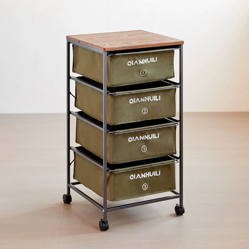 Industrial Style Drawer Type Storage Cabinet Mobile Medieval Shelf Under Table Storage Cabinet Japanese Trolley