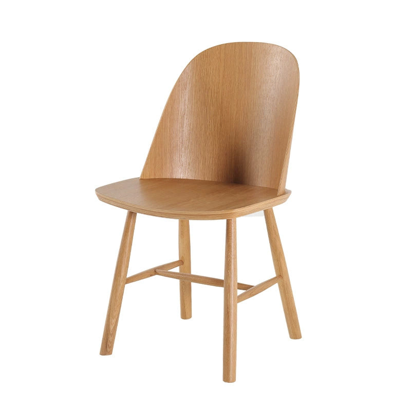 Esszimmerstuhl aus massivem Holz mit Rückenlehne, einfacher Haushaltsstuhl, leichter Luxus, High-End, mittelalterlicher Wabi-Sabi-Wind, Buch-Schreibtischstuhl, Kreativität 