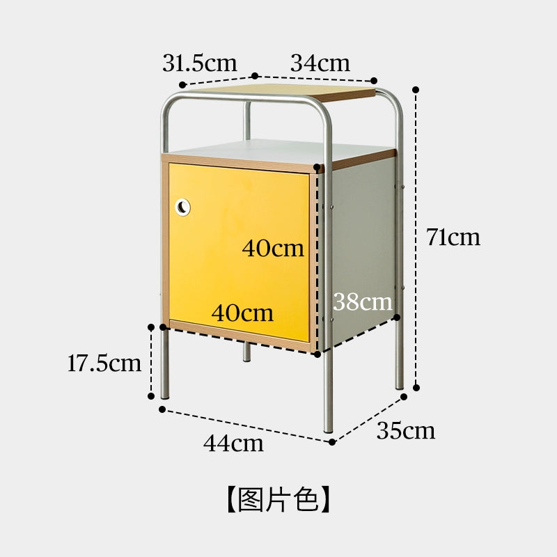 Mittelalterlicher Nachttisch, kleiner Schlafzimmer-Nachttisch, Massivholz-Schrank, Ins Wind Design Sense 