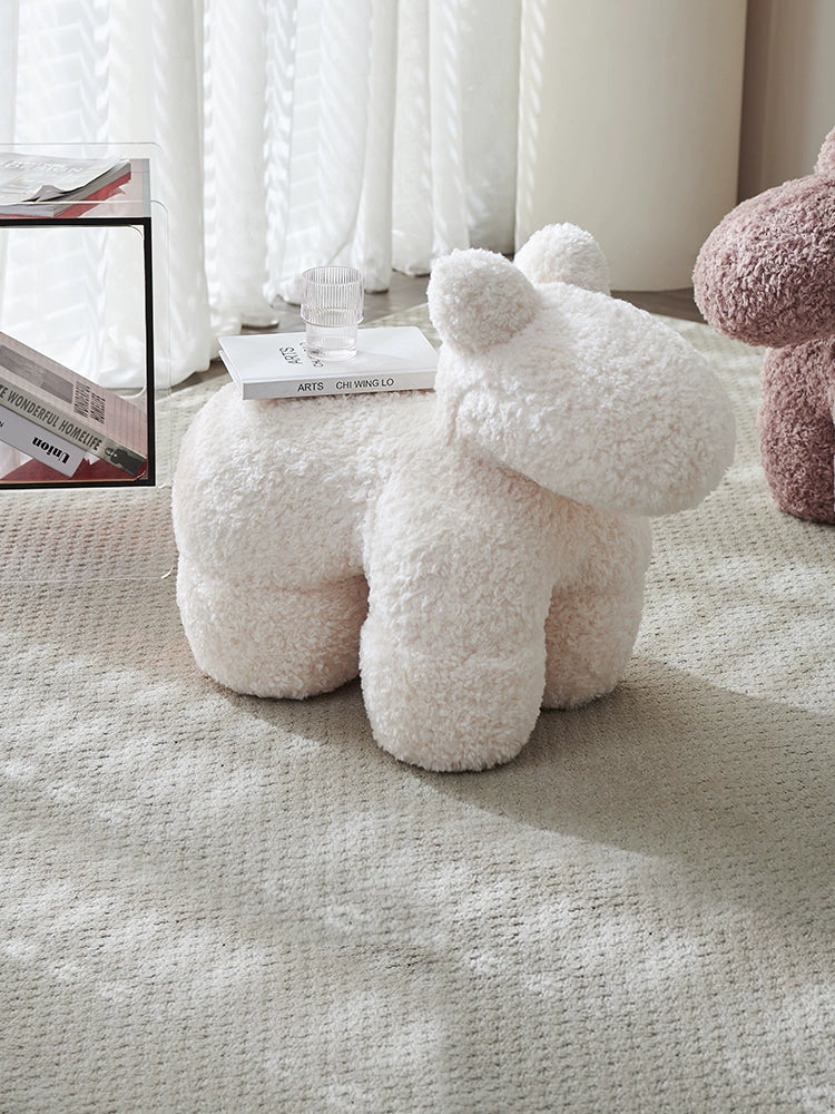 Home Pony Chair Pony Chair Medieval Cream Wind Children Animal Seat Cashmere Pony Stool