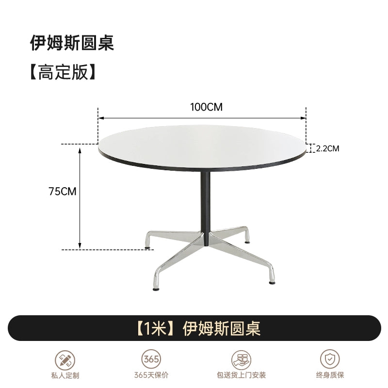 Eames Round Table Medieval Bauhaus Dining Table Small Apartment Living Room Table Ins Popular Designer Negotiation Table