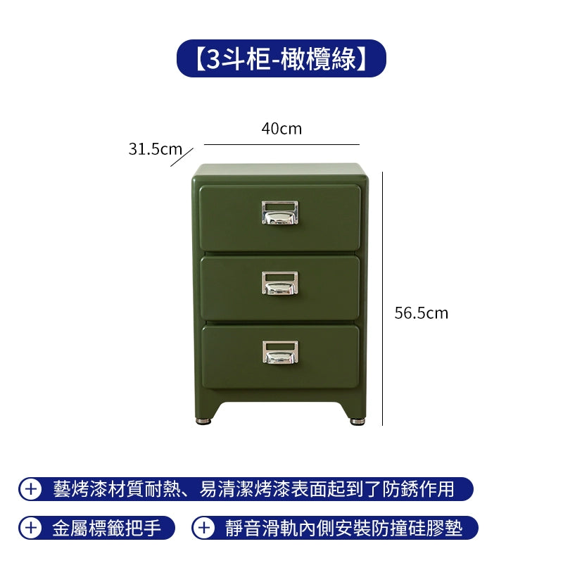 Metallschubladen, Kommodenschränke, Schlafzimmer an der Wand, Nachttische, mittelalterlicher Industriestil, Wohnzimmeraufbewahrung 