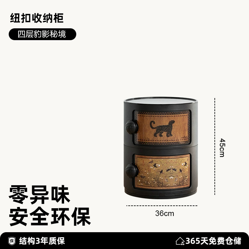 Cremefarbener Wind-Nachttisch, mittelalterlicher nordischer kleiner Wohnungsschrank, Ins-Wind-Schlafzimmer, Kinderschließfach 