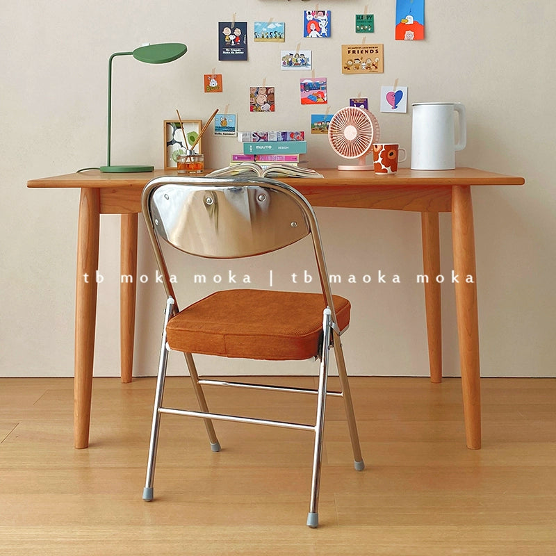 Retro restaurant stuhl antike cord klappstuhl Ins Popularcafe alten rückenlehne esszimmerstuhl 