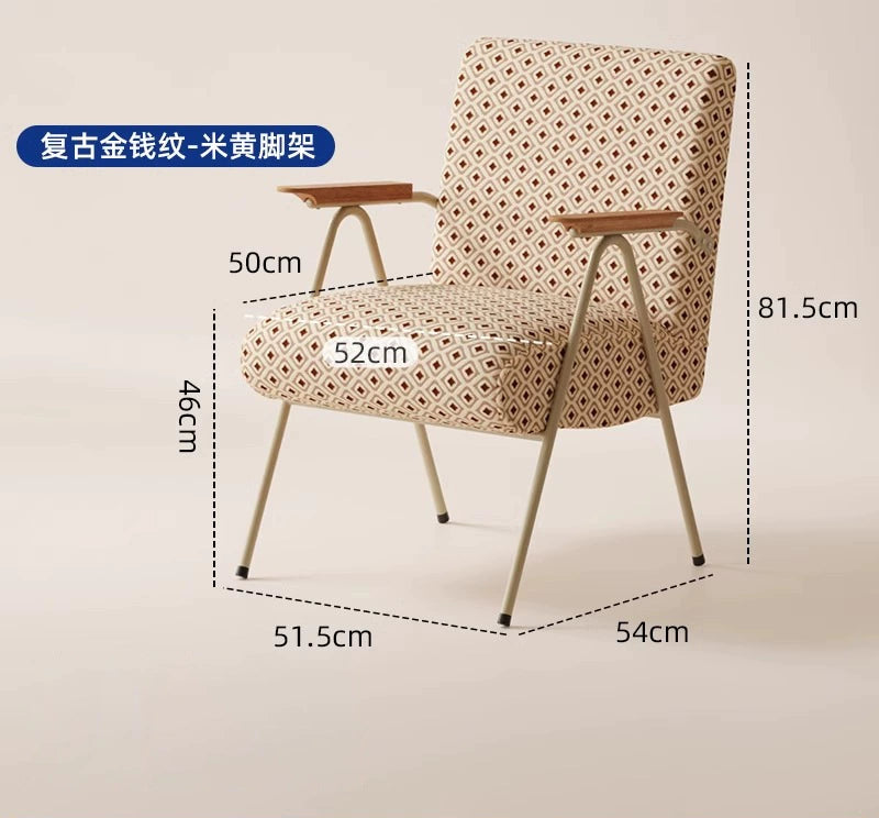 Nordic Retro Sofa Stuhl Medieval Einzigen Liege Balkon Wohnzimmer Ins PopularLeisure Stuhl Cafe 