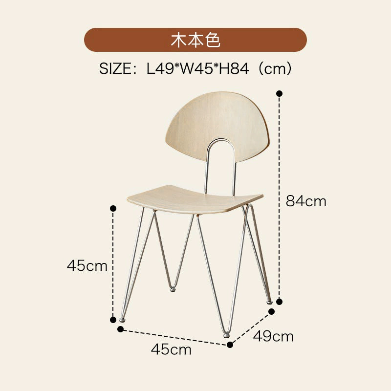 Mittelalterlicher Massivholzstuhl Haushaltsrückenstuhl Ins PopularCoffee Shop Esszimmerstuhl Stapelbar Nordischer Minimalismus 