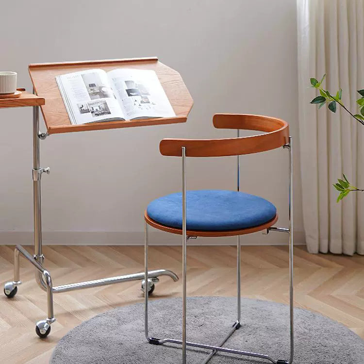 Retro Klappstuhl Esszimmerstuhl Kleine Wohnung Haushalt Massivholzstuhl Freizeit Rückenlehne Stuhl Einfaches Design 