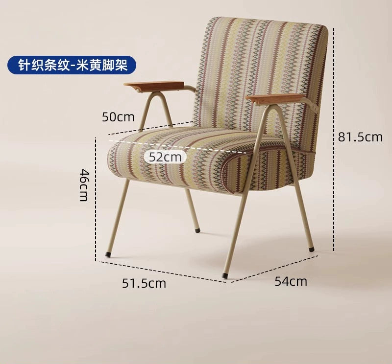 Nordic Retro Sofa Stuhl Medieval Einzigen Liege Balkon Wohnzimmer Ins PopularLeisure Stuhl Cafe 