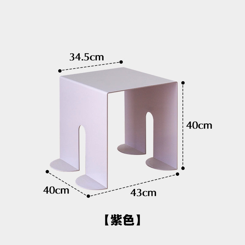 Dopamin-Schuhwechselhocker, kreativer Schmiedeeisen-Internet-Promi-Schuhhocker, kleiner Hocker, Home-Designer, niedriger Hocker, robust und langlebig 