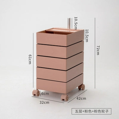 Mehrschichtiger Lagerschrank, drehbar, abnehmbar, Ins Popularins Wind, Nachttisch, Kosmetikschrank, einfach 