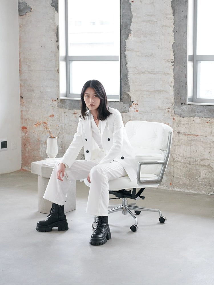 Home Designer Robin Chair Leather Reclining Computer Chair Home Comfort Sedentary Lifting Boss Office Chair