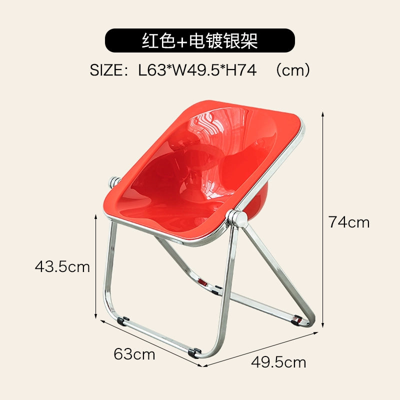 Kreative Acryl Transparent Klappstuhl Ins Wind Cafe Moderne Minimalistischen Outdoor Metall Stuhl 