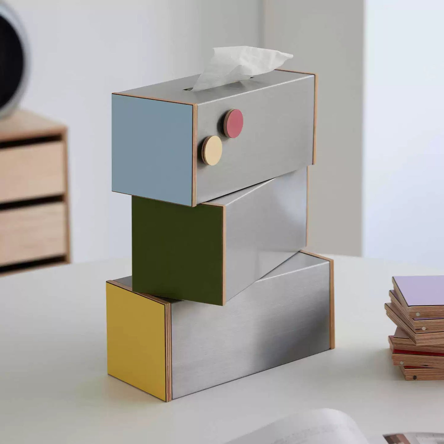 Ozean bord pumpen karton kreative wohnzimmer high-end tissue lagerung box magnetische saug licht luxus Ins Populardesigner 