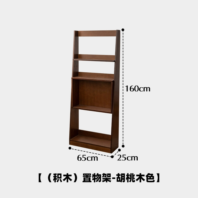 Boden-bis-Decke-Regal aus massivem Holz, mittelalterliches Wandregal, koreanisches Ins-Stil, Zeitschriften-Bücherregal, Marine-Brett 
