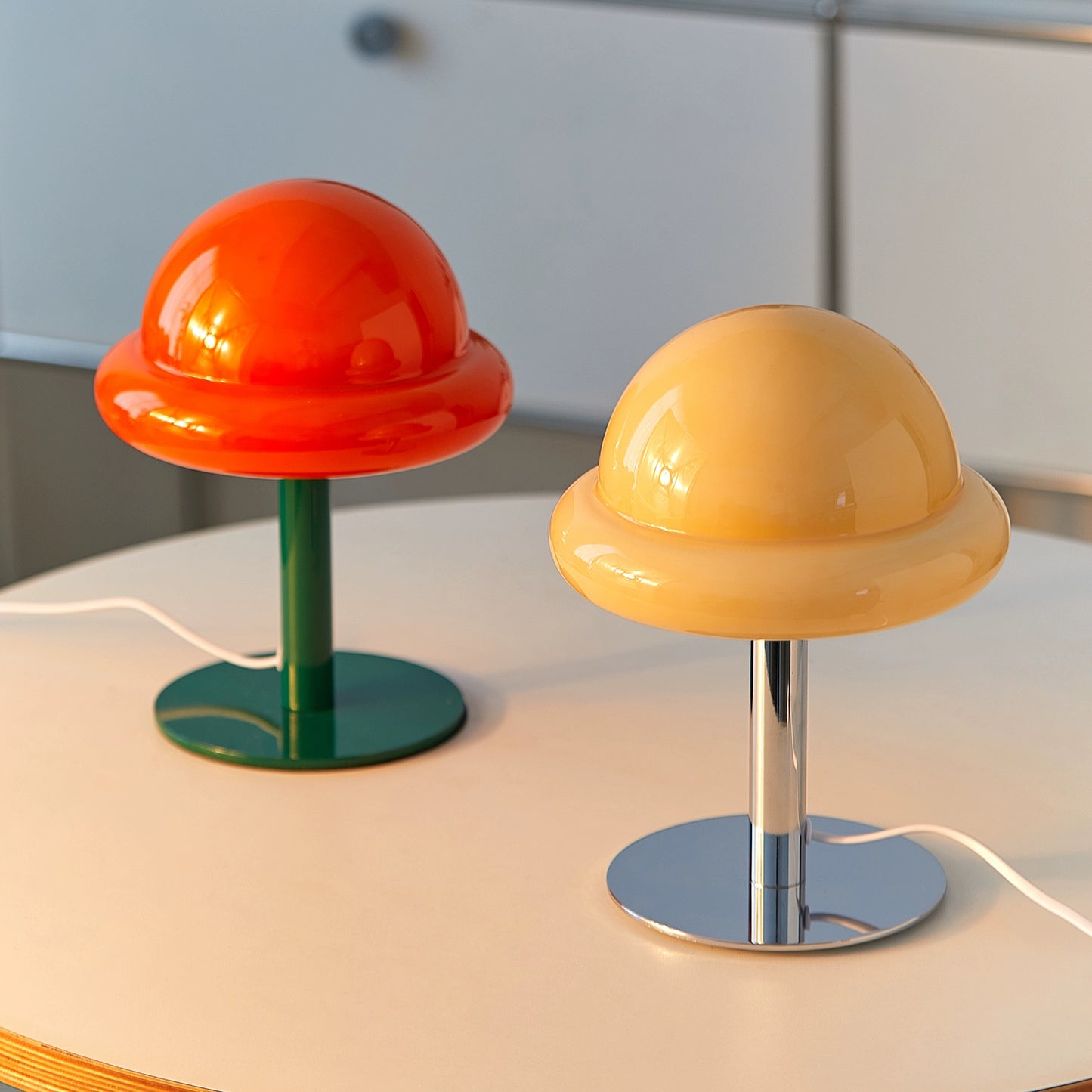 Pilzlampe Schlafzimmer Nachttischlampe Mittelalterliche Atmosphäre Schreibtischlampe Licht Luxus High-End dekorative Lampe Ins Popularsimple 