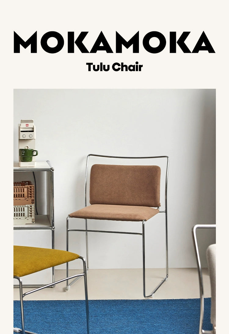 Italienischer minimalistischer Esszimmerstuhl, kreativer Designerstuhl, leichter Luxus-High-End-Stuhl mit Rückenlehne aus Schmiedeeisen, weiche Tasche 