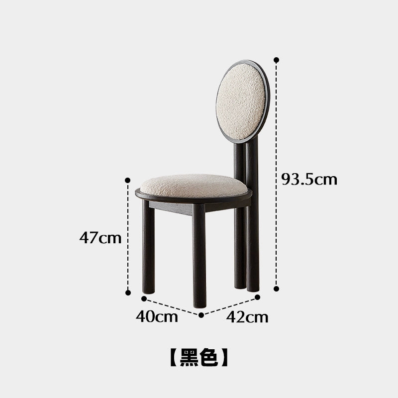 Ohrringstuhl Französischer Retro-Esszimmerstuhl aus massivem Holz, Designer-Künstlerstuhl, Home Soft Bag Dressing Hocker 