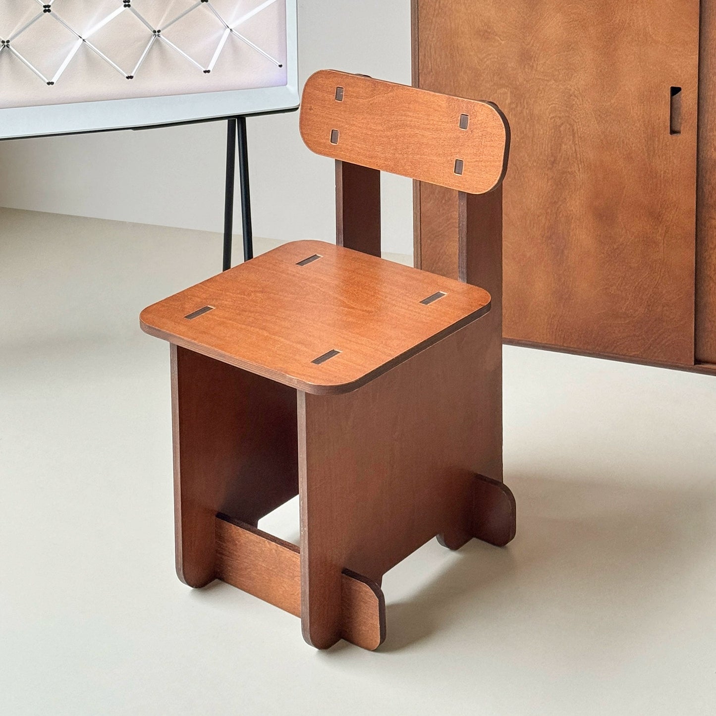 Modul Stuhl Retro Massivholz Esszimmerstuhl Ins PopularCoffee Shop Hocker Rückenlehne Marine Board Designer Stuhl 