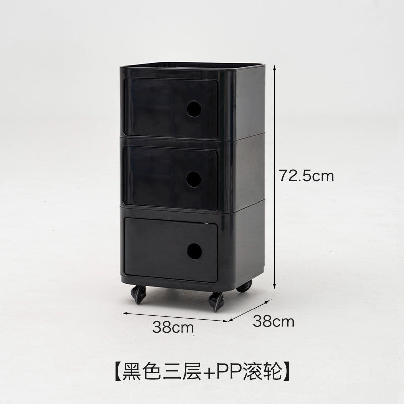 Beweglicher Nachttisch Einfacher mittelalterlicher Lagerschrank Ins Popularins Windregal Kleine Wohnung Seitenschrank 