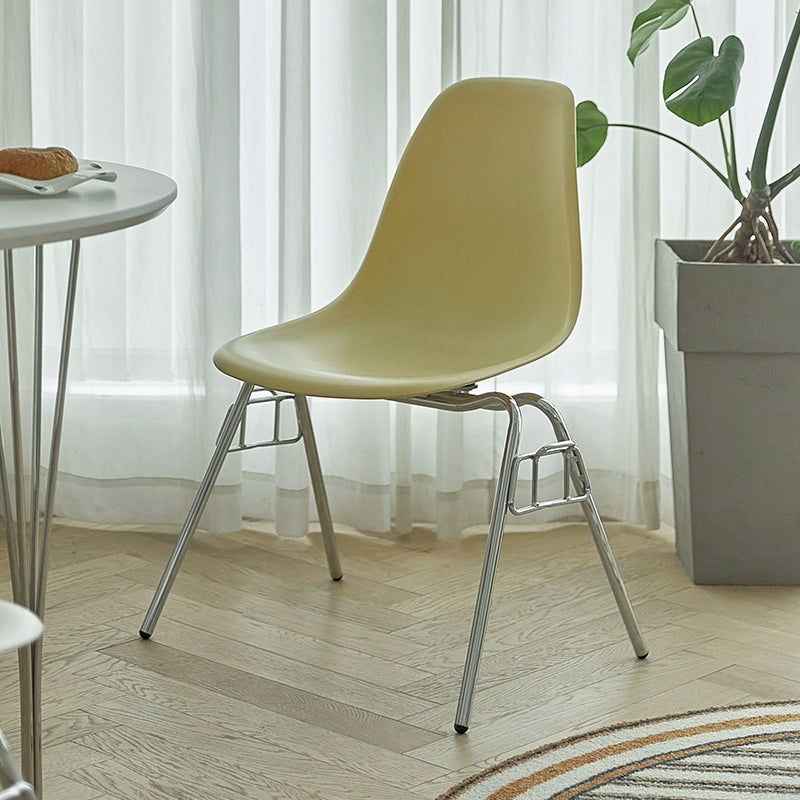 Eames Stuhl Mittelalterlicher Designer Esszimmerstuhl Ins Popularins Einfacher Stuhl mit Rückenlehne 