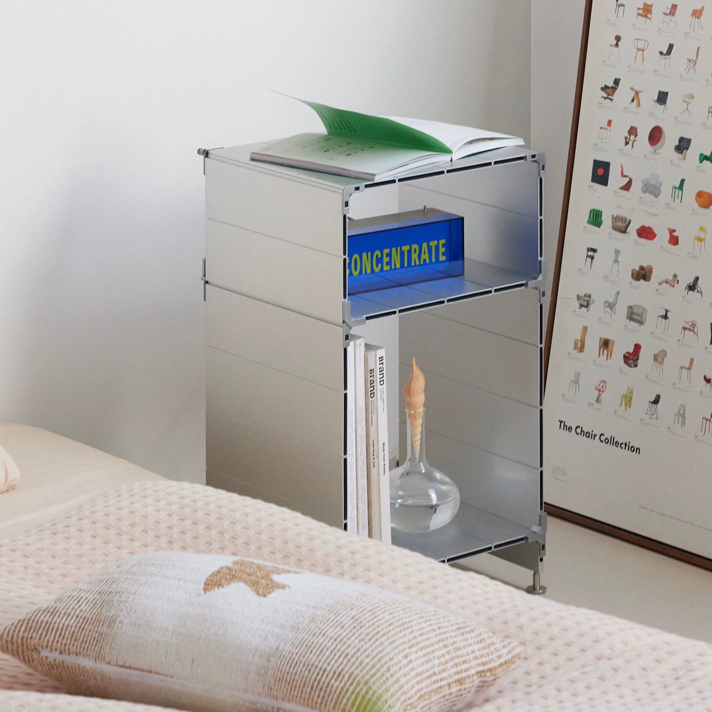 Koreanische Ins Wind Nachttisch Display Rack Fahrrad Lagerung Schrank Modul Kombination Dining Side Schrank Lagerung Metall Moderne 