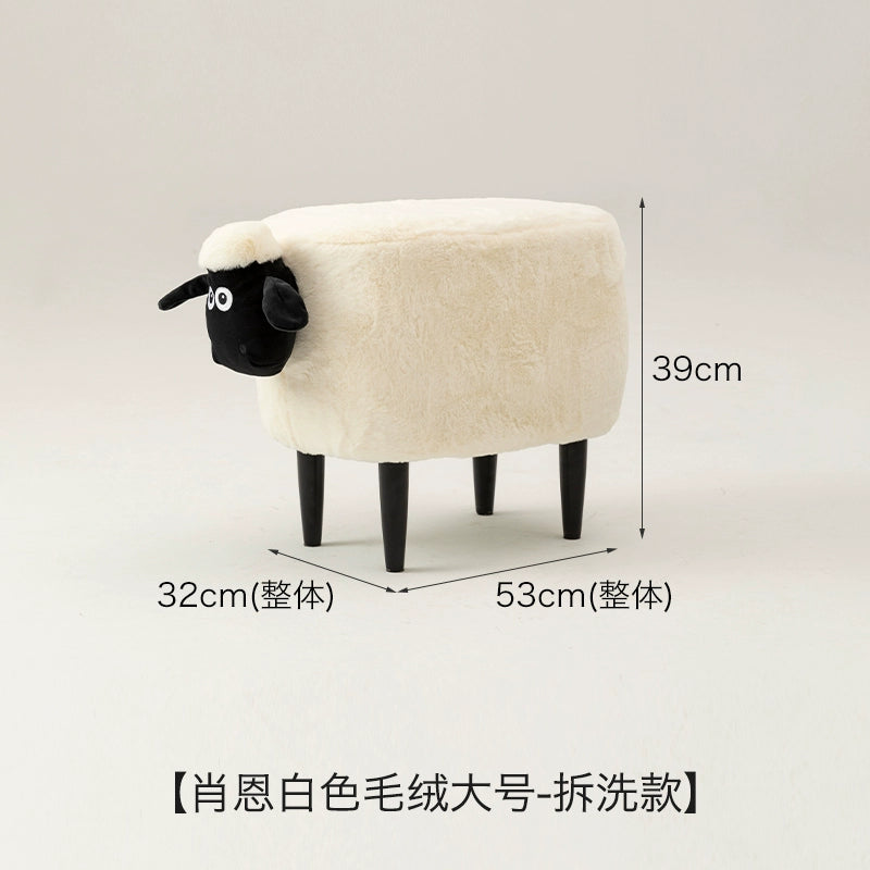 Lamb Sean Niedriger Hocker Kann Verstaut Werden Bank Haushalt Kinder Schuhwechsel Tierhocker Kreativer Kleiner Stuhl 
