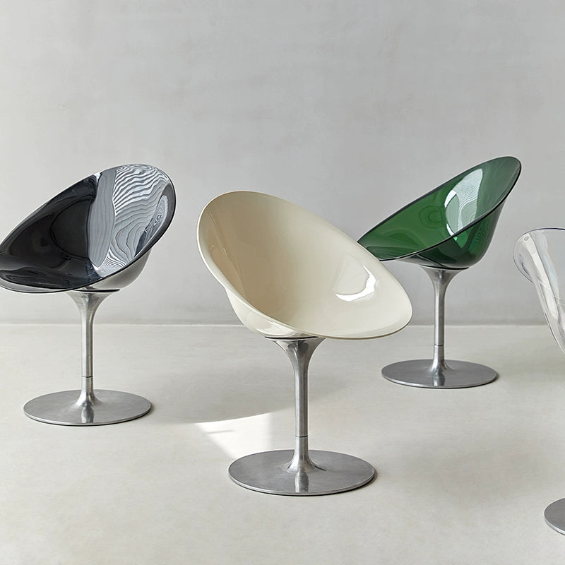 Eros Stuhl, lässiger, kreativer Drehstuhl, transparenter Acrylstuhl, nordischer Café-Esszimmerstuhl, Verhandlungsstuhl 