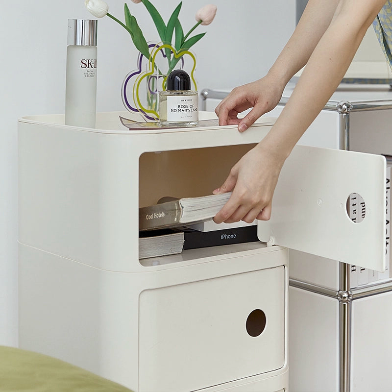 Beweglicher Nachttisch Einfacher mittelalterlicher Lagerschrank Ins Popularins Windregal Kleine Wohnung Seitenschrank 