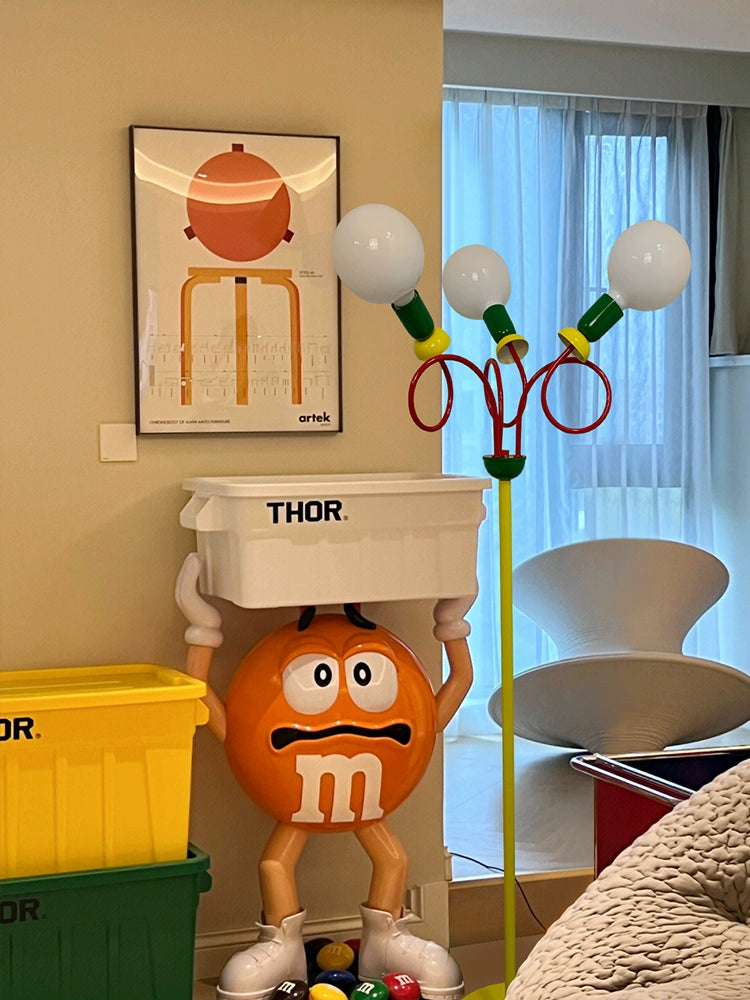 Memphis Wohnzimmer Stehlampe Cartoon Farbe mittelalterliche Schlafzimmerlampe Kinderzimmer Atmosphäre Nachttischlampe 