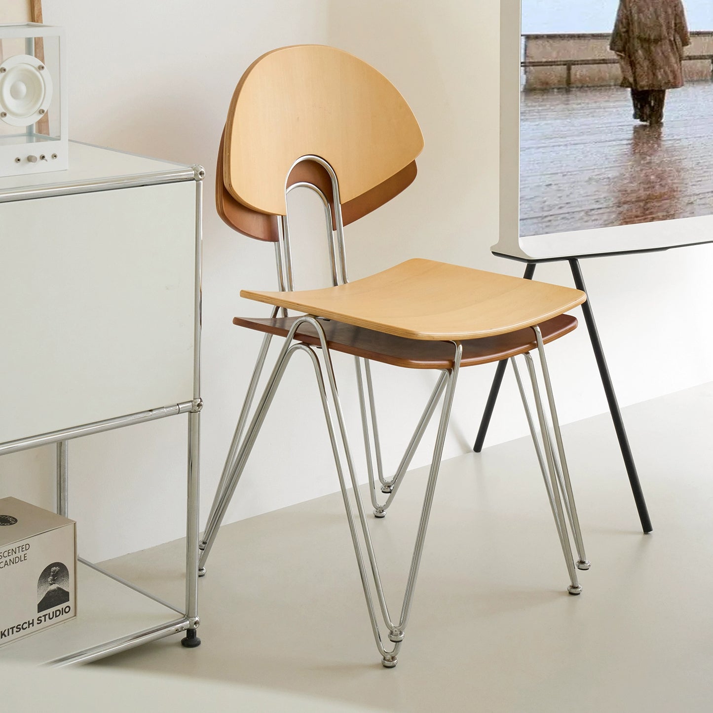 Mittelalterlicher Massivholzstuhl Haushaltsrückenstuhl Ins PopularCoffee Shop Esszimmerstuhl Stapelbar Nordischer Minimalismus 