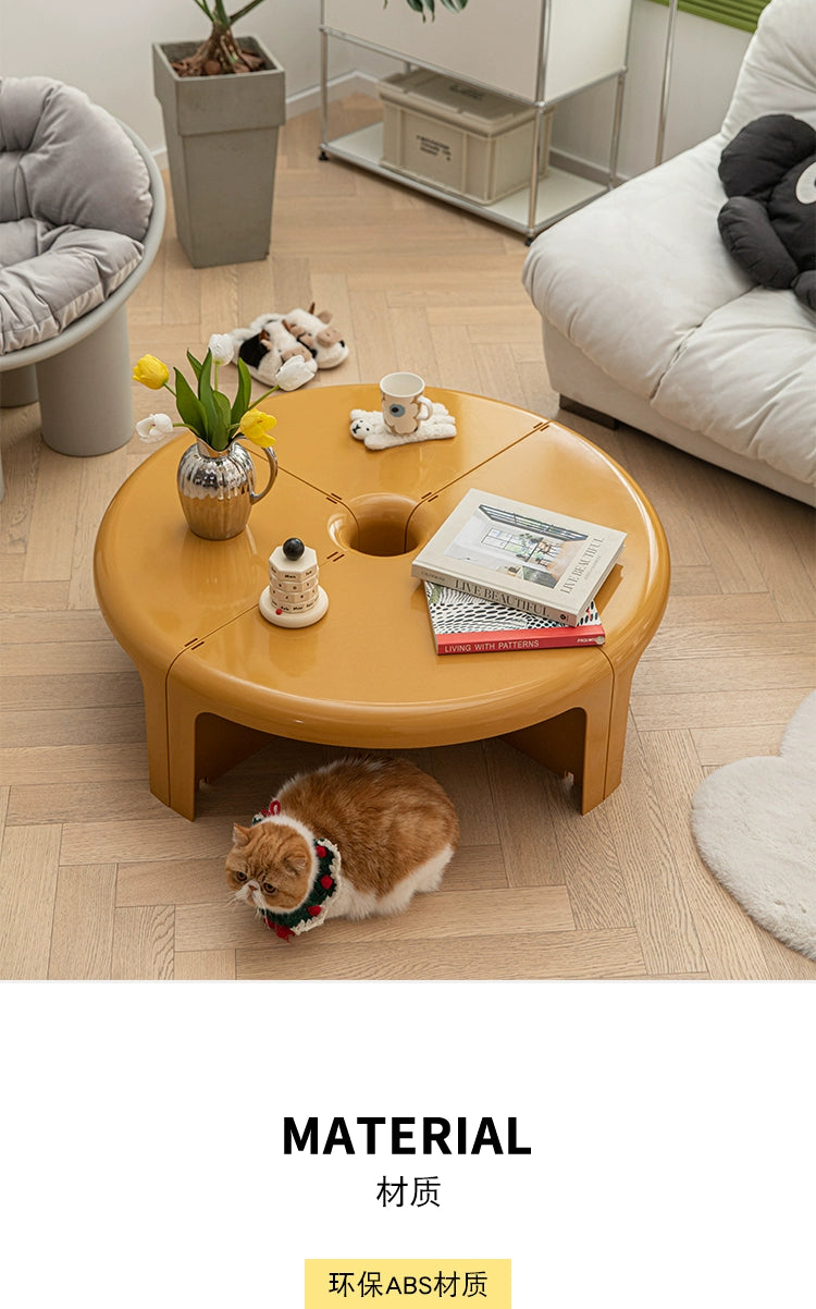 Couchtisch Couchtisch Haushalt Kleine Wohnung Mittelalterliche Ins Runder Kinderkombinationstisch Beistelltisch 