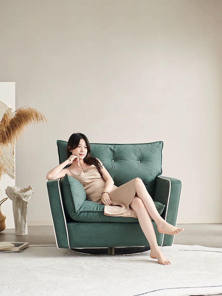 Baxter Single Sofa Comfortable Down Rotating Single Chair Italian Minimalist Sorrento Lazy Sofa Recliner