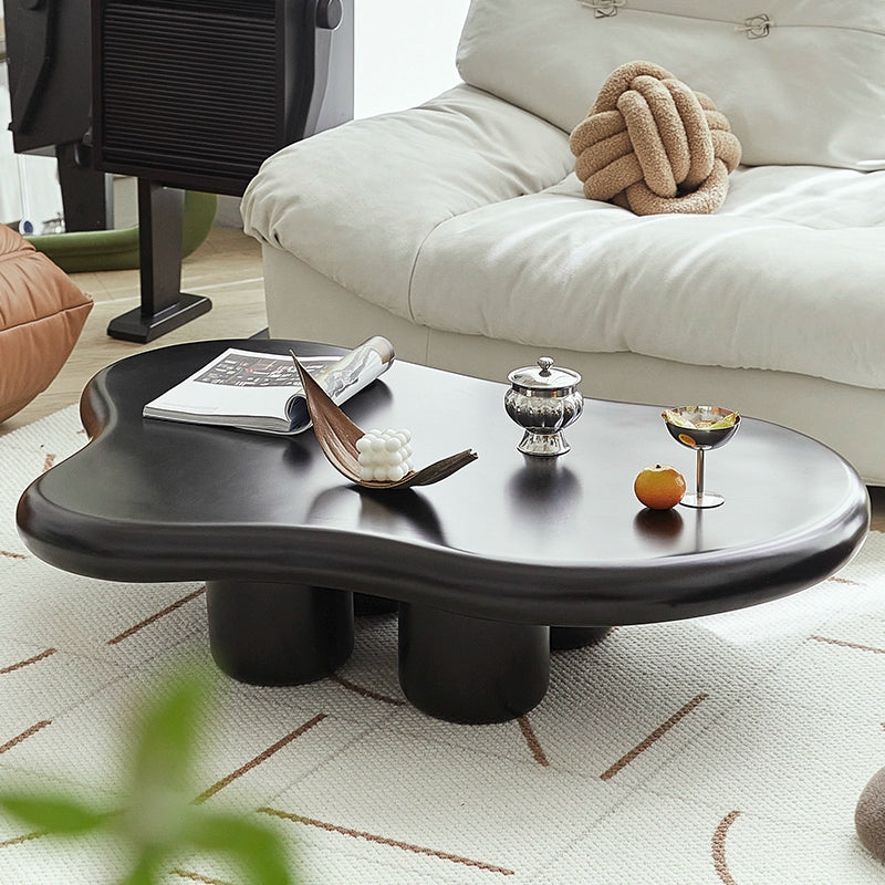 Cloud-Couchtisch, Internet-Prominente, Ins-Creme-Stil, niedriger Tisch, mittelalterliches Design, Teetisch, speziell geformter Sofa-Beistelltisch 