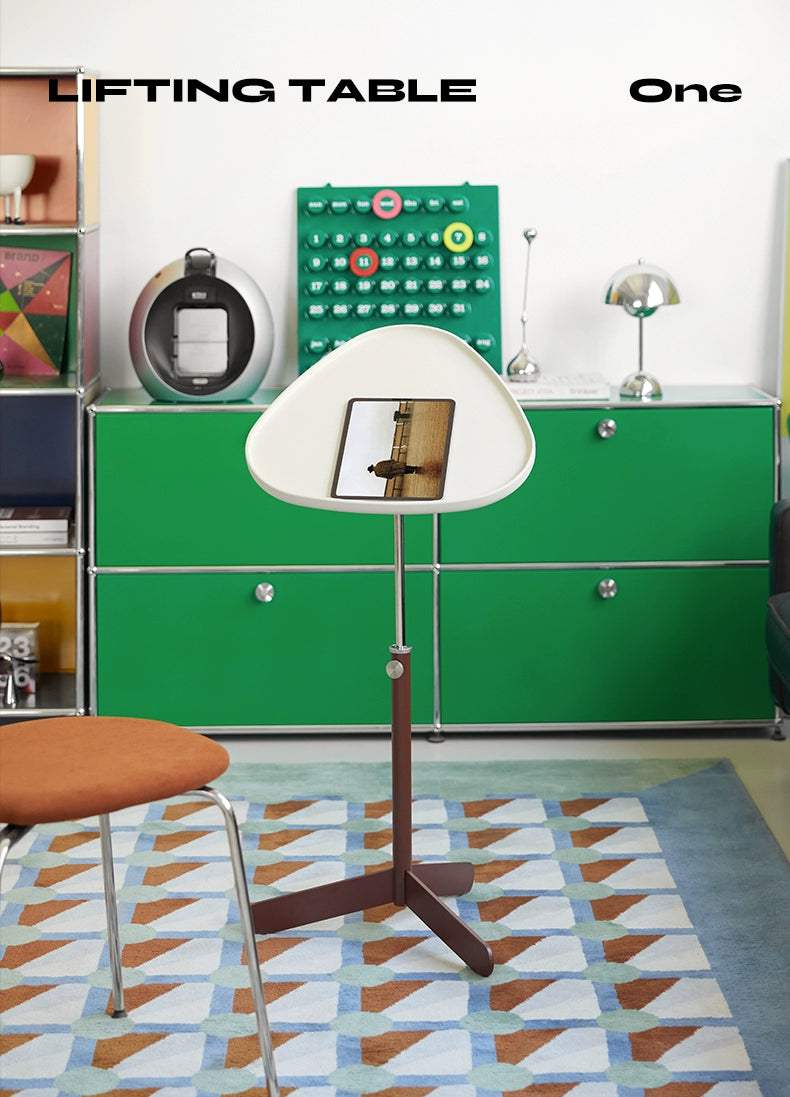 Hebe-Couchtisch, mittelalterlich, nordischer drehbarer Sofa-Kantentisch, Designer, einfacher Nachttisch für kleine Wohnungen 