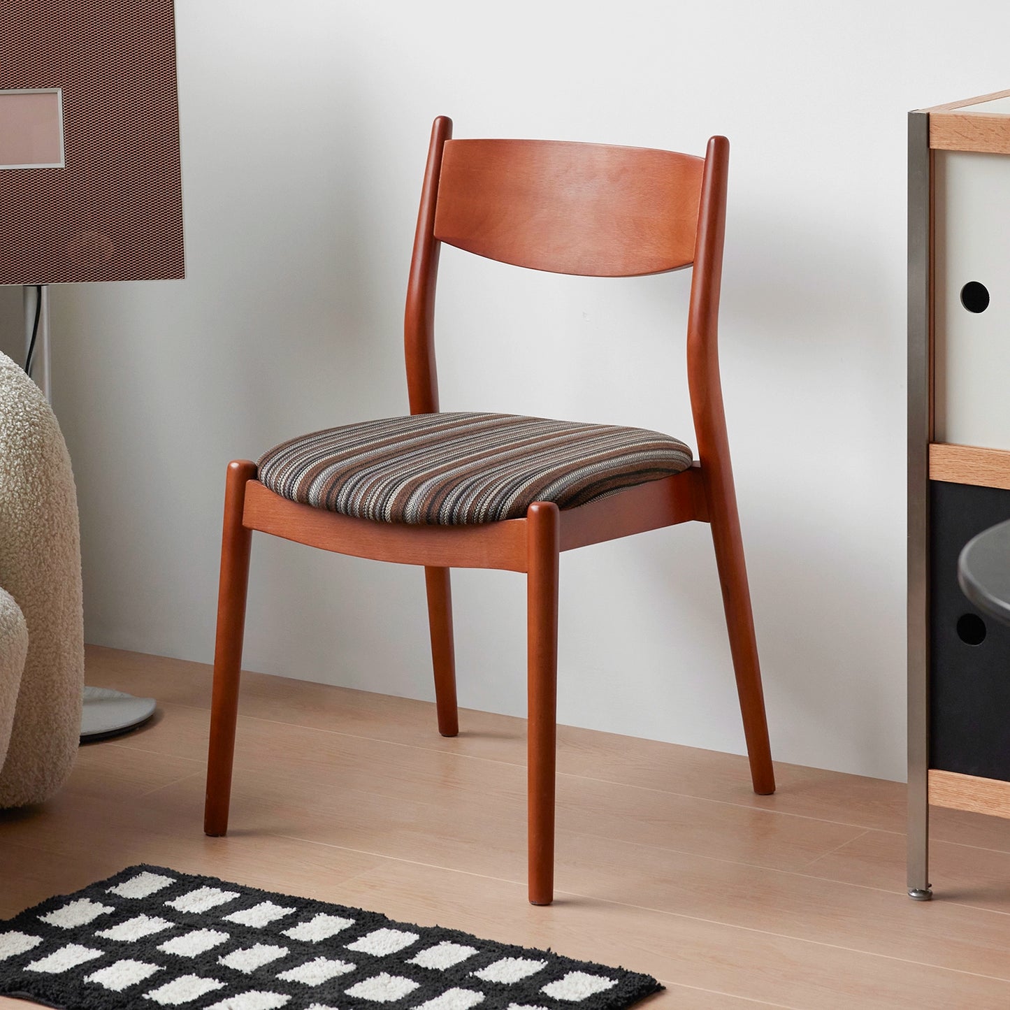 Retro massivholz esszimmerstuhl weichen tasche zurück stuhl Nordic Ins Beliebte kaffee shop freizeit stuhl einfache und erweiterte 