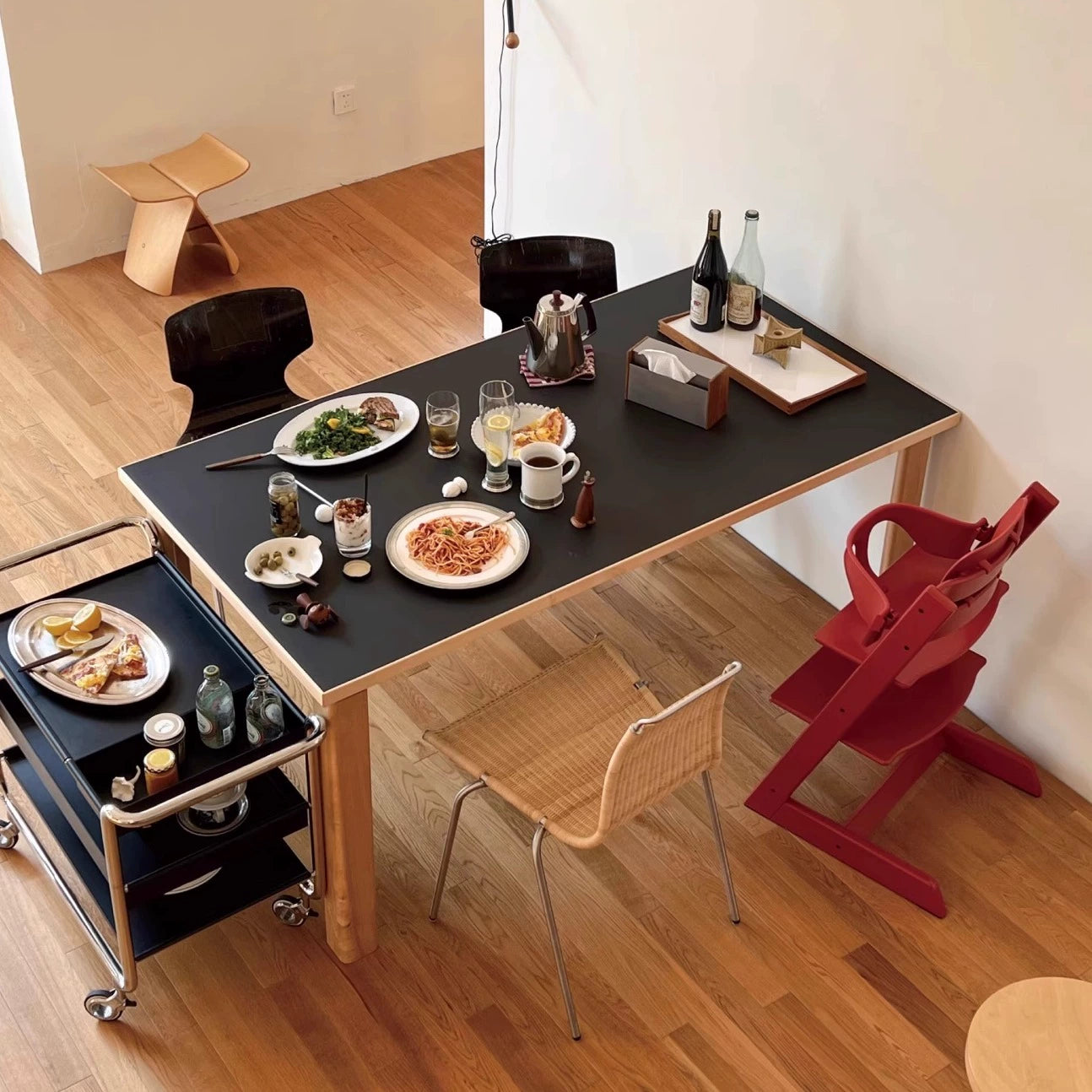 Massivholz Esstisch Haushalt mittelalterlichen einfachen Ins Schreibtisch Nordic Verhandlung kleine Wohnung runden Tisch Ideen 