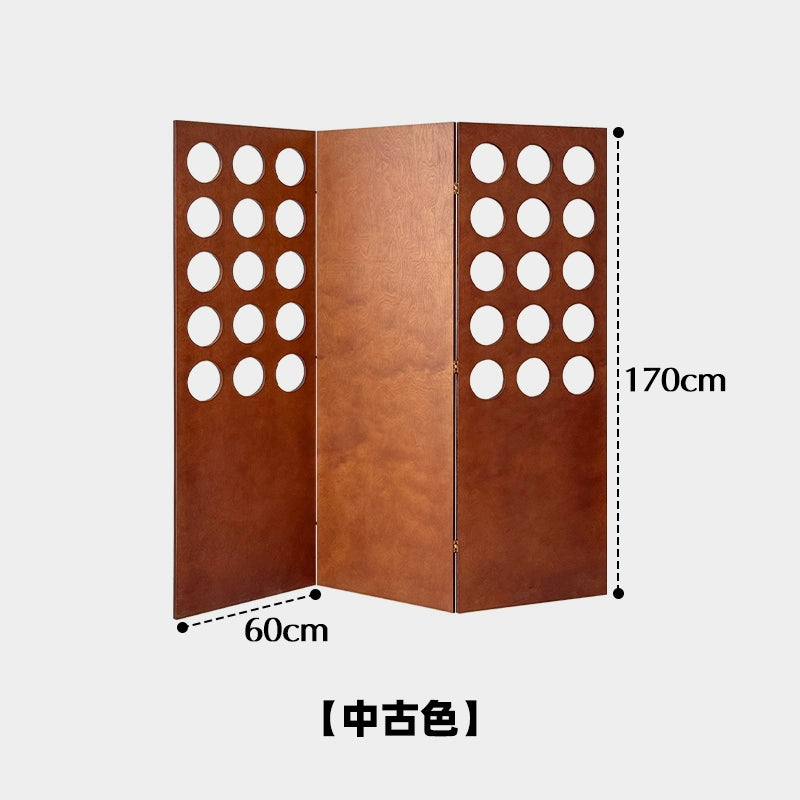Mittelalterlicher Massivholz-Bildschirm Französisch Retro Partition Baffle Wohnzimmer Faltbarer Mobiler Block Wabi-Sabi Wind 