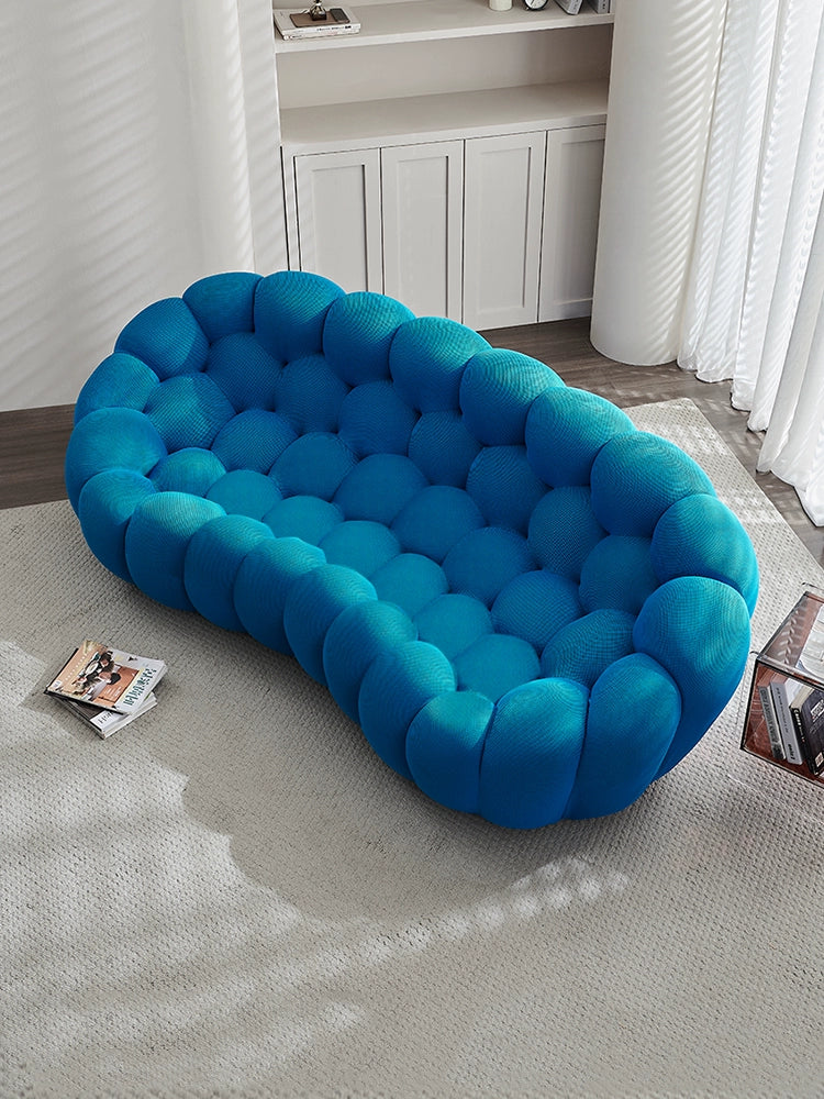 French Rochburg Pumpkin Sofa Modern Minimalist Designer Special-shaped Creative Ins Popular Fabric Bubble Single Sofa