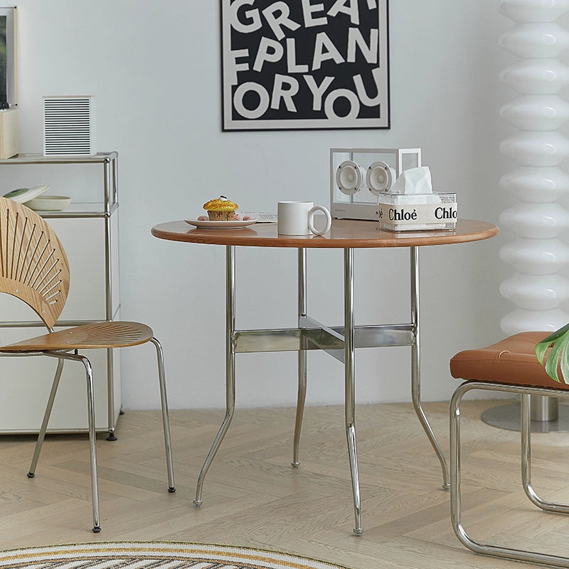 Retro Massivholz Esstisch Haushalt Kleine Wohnung Esstisch Nordischen Stil Runder Tisch Japanischen Einfache 