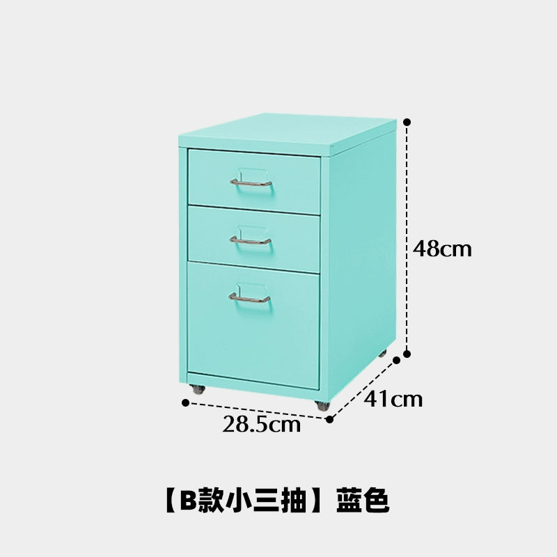 Mobiler Lagerschrank Cremefarbener Wind einfacher Truhenschrank aus Schmiedeeisen Home Schlafzimmer Nachttisch Dopamin kreativ 