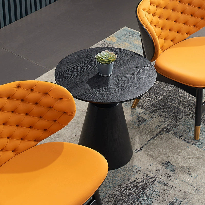 Nordic Light Luxury Round Coffee Table Extremely Simple and Fashionable Small Round Table Balcony Western Restaurant Negotiation Round Table