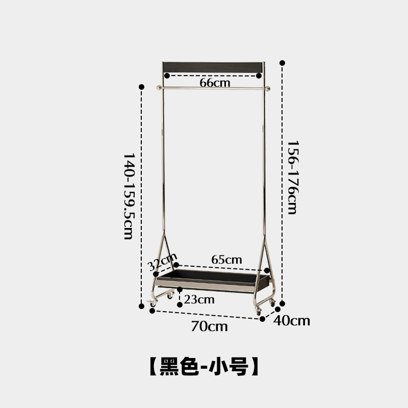 Mobile Garderobe Mittelalterlicher Kleiderbügel aus Massivholz Vom Boden bis zur Decke Schlafzimmer-Aufbewahrungsbügel Kreativer leichter Luxus 