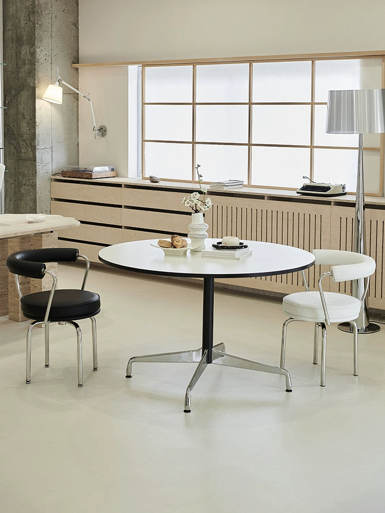 Eames Round Table Medieval Bauhaus Dining Table Small Apartment Living Room Table Ins Popular Designer Negotiation Table
