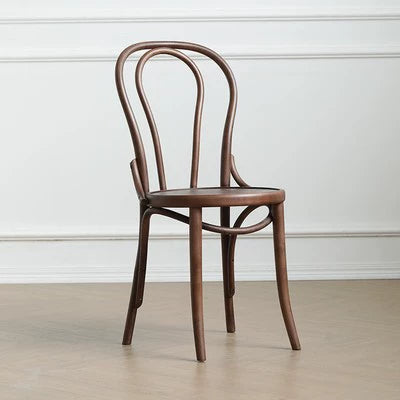 Sonnet Stuhl Nr. 18 Nordic Massivholz Rattan Esszimmerstuhl Home Retro Homestay Cafe Rückenlehne Stuhl 